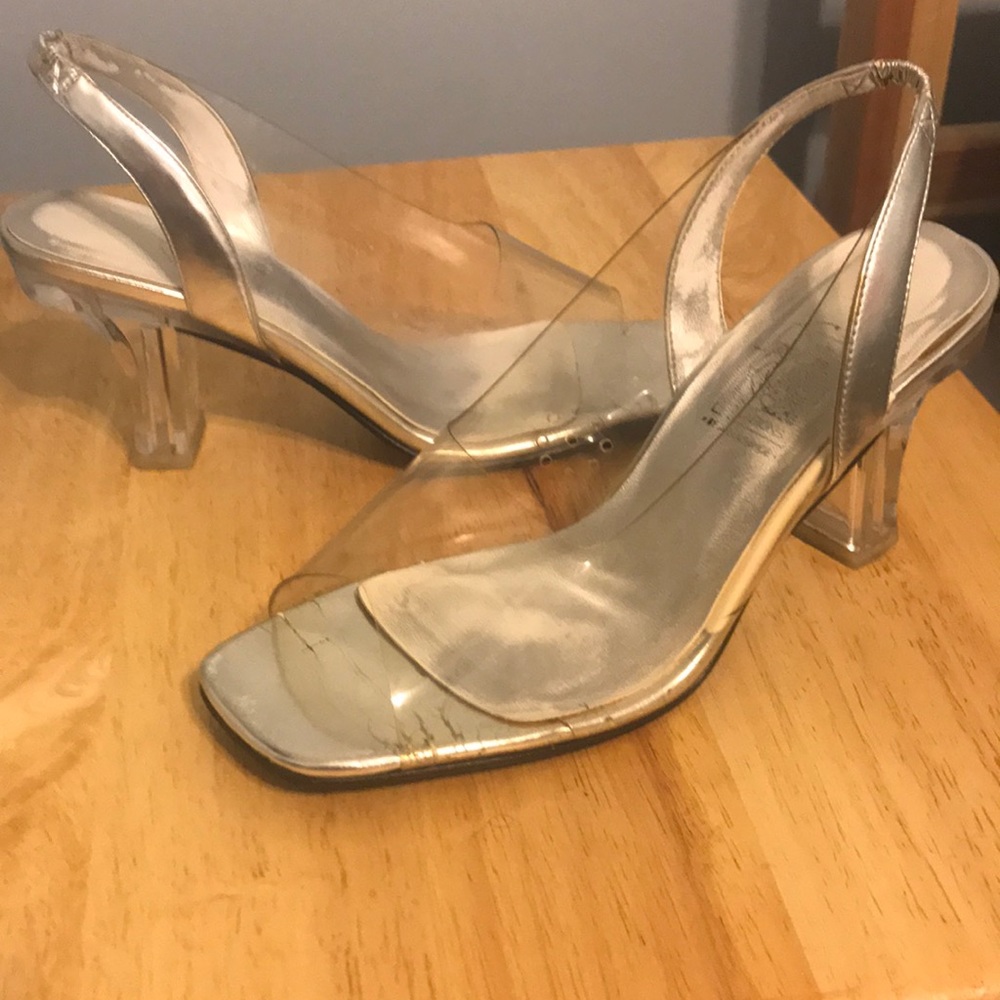 Lucite clear special occasion heels